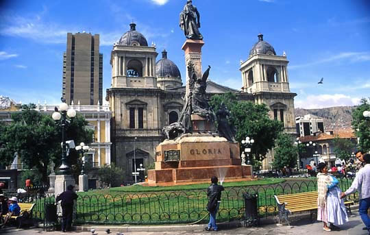 modern La Paz is located